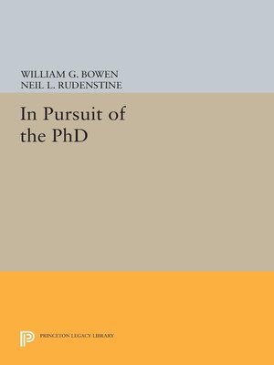 cover image of In Pursuit of the PhD